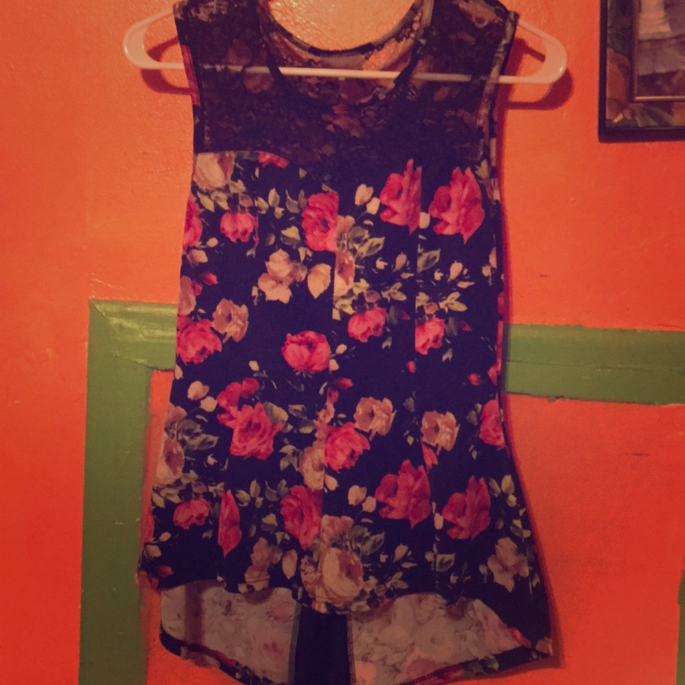 Floral dress up shirt very nice for occasions